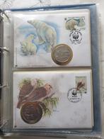 Album met  6  WWF Muntbrieven + 4  WWF postzegel kaarten, Verzenden