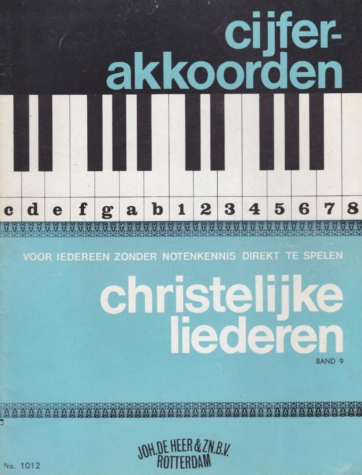 CIJFERACCOORDEN - CHRISTELIJKE LIEDEREN - BAND 9 - KERSTLIED, Muziek en Instrumenten, Bladmuziek, Gebruikt, Artiest of Componist