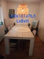 Steigerhouten tafel 240x101x76,5 cm, Huis en Inrichting, Tafels | Eettafels, Ophalen, Gebruikt, 100 tot 150 cm, 200 cm of meer