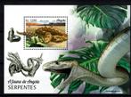 angola 2018 pf blok slangen snakes reptielen reptiles, Ophalen of Verzenden, Postfris, Dier of Natuur