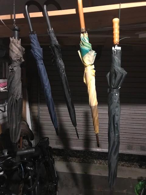 paraplu 5x of apart deze in/uitschuifbare, Sieraden, Tassen en Uiterlijk, Paraplu's, Gebruikt, Grijs, Ophalen of Verzenden