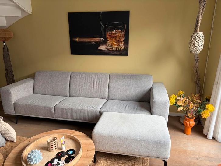 Zitmaxx Lorraine 4,5-zits bank + voetenbank, Huis en Inrichting, Banken | Bankstellen, Zo goed als nieuw, Rechte bank, Vierpersoons of meer