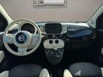 Fiat 500 1.0 Hybrid Dolcevita 2022 ZWART | Panoramadak | Cli, Gebruikt, Leder en Stof, Zwart, Bedrijf