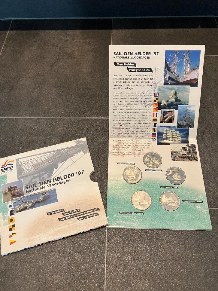 Muntenset 1997 ter herinnering van Sail Den Helder, Postzegels en Munten, Munten | Nederland, Setje, Euro's, Koningin Beatrix