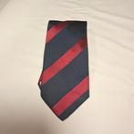 Oger zijden stropdas blauw rood  Repp, Blauw, Ophalen of Verzenden, Met patroon, Oger