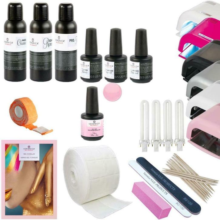 Gellak starterspakket, starter set PREMIUM, Sieraden, Tassen en Uiterlijk, Uiterlijk | Cosmetica en Make-up, Nieuw, Toebehoren