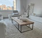 Authentieke robuuste stoere elmwood oude houten salontafel, Huis en Inrichting, Ophalen, Loft Style, 100 tot 150 cm, 50 tot 100 cm