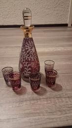 Vintage likeurset met karaf en glaasjes, Antiek en Kunst, Ophalen