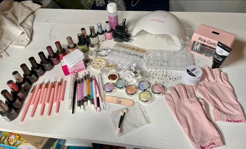 Pink gellac set compleet, Hobby en Vrije tijd, Knutselen, Gebruikt, Materiaal, Ophalen of Verzenden