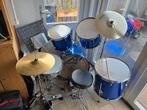 Kinder Drumstel + Boekenstandaard - Blauw, Muziek en Instrumenten, Ophalen, Gebruikt, Overige merken