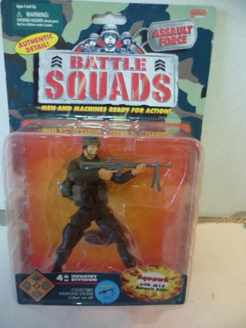 Galoob Battle Squads Figuurtje Soldier M16 Rifle militair. beschikbaar voor biedingen