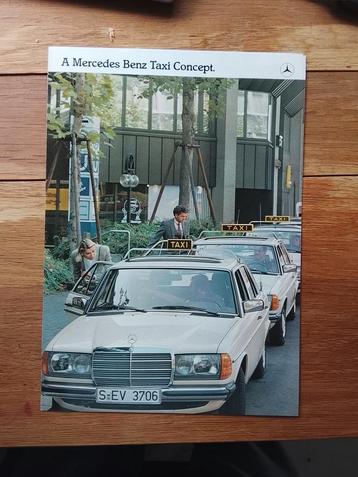 Brochure Mercedes Taxi concept 1982 (UK) beschikbaar voor biedingen