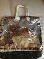 SHOPPER / HANDTAS MET AFBEELDING - PYRAMID, Ophalen of Verzenden, Zo goed als nieuw, Zwart, Shopper