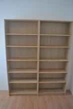 Boekenkasten, 2 stuks, 202 bij 80 bij 28 cm, Ophalen, Met plank(en), Gebruikt, 50 tot 100 cm