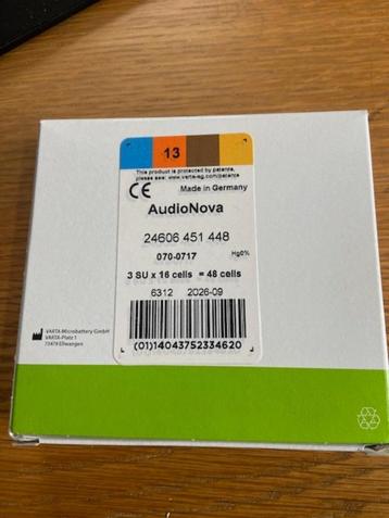 batterijen voor gehoorapparaat maat 13 beschikbaar voor biedingen