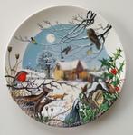 Porseleinen bord wintertafereel - genummerd, Ophalen of Verzenden