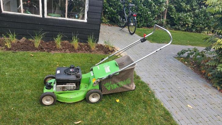Viking Benzine Grasmaaier - Goed Onderhouden!, Tuin en Terras, Grasmaaiers, Gebruikt, Benzine-grasmaaier, 40 t/m 49 cm, Cirkelmaaier