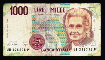 Bankbiljet - 1000 Lire Italië 1990 - Gecirculeerd (2) beschikbaar voor biedingen