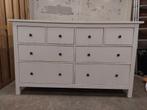 Ikea Hemnes Ladekast 8 Lades Commode met glasplaat, Huis en Inrichting, Kasten | Ladekasten, Ophalen, Gebruikt, Hemnes, 5 laden of meer