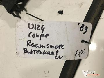 Mercedes w124 Coupe Raamsnor buitenkant  portier Links 1989 beschikbaar voor biedingen
