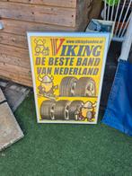 Reclame bord lichtbak vintage banden auto viking, Ophalen, Zo goed als nieuw, Reclamebord