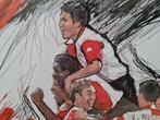 Feyenoord poster UEFA CUP seizoen 2002 Van Persie enz. mooi, Ophalen, Zo goed als nieuw, Feyenoord, Poster, Plaatje of Sticker