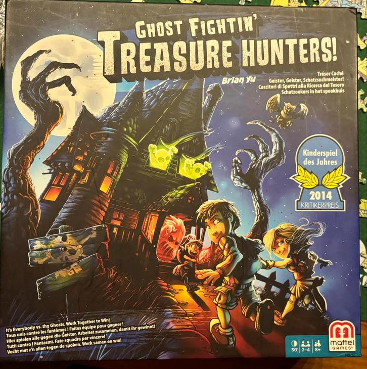 Ghost Fightin' Treasure Hunters Bordspel, Hobby en Vrije tijd, Gezelschapsspellen | Bordspellen, Zo goed als nieuw, Een of twee spelers