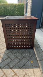 Teak dekenkist/wasmand, Huis en Inrichting, Ophalen, Zo goed als nieuw, 100 tot 150 cm, Minder dan 50 cm