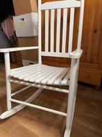 Stevige romantische schommelstoel wit, Huis en Inrichting, Stoelen, Romantisch, Gebruikt, Wit, Eén