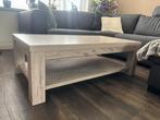 Grijse houten salontafel, Ophalen, 100 tot 150 cm, 50 tot 100 cm, Zo goed als nieuw
