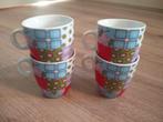 Gekleurde mokken 4 stuks, Ophalen of Verzenden, Overige stijlen, Kop(pen) en/of Schotel(s)