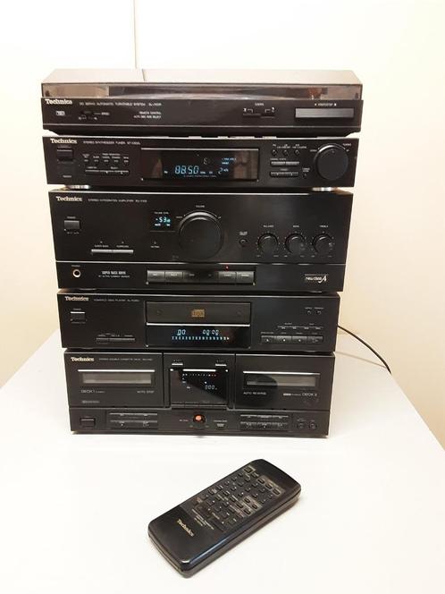 TECHNICS Stereo toren met afstandbediening, Audio, Tv en Foto, Stereo-sets, Gebruikt, Cassettedeck, Cd-speler, Tuner of Radio