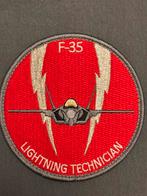 Embleem F-35 lightning technician 322 SQN, Verzamelen, Luchtvaart en Vliegtuigspotten, Verzenden, Nieuw, Patch, Badge of Embleem