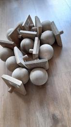 10 PAALBOLLEN  Nieuw van hout  tbv paal van 7x7cm, Ophalen of Verzenden, Nieuw, Minder dan 180 cm, Palen