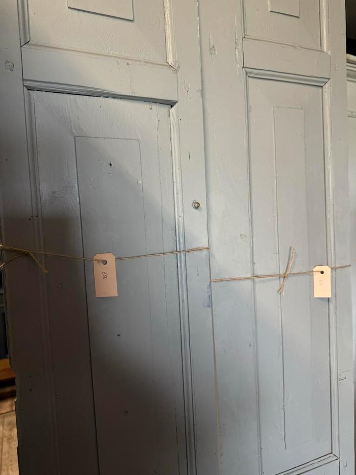 Brocante Houten Deuren Panelen, Doe-het-zelf en Verbouw, Deuren en Horren, Gebruikt, Overige typen, 200 tot 215 cm, 80 tot 100 cm