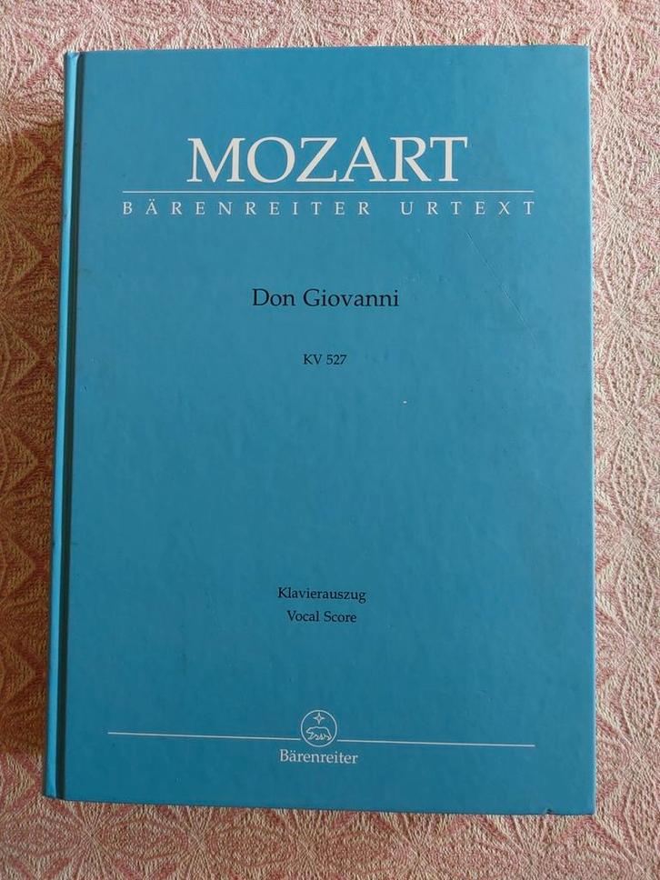 Mozart Don Giovanni Klavierauszug - Bärenreiter, Muziek en Instrumenten, Bladmuziek, Ophalen of Verzenden