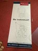 Bigstar reclame doek - Be individual!, Ophalen of Verzenden, Gebruikt, Deurposter of groter, Overige onderwerpen