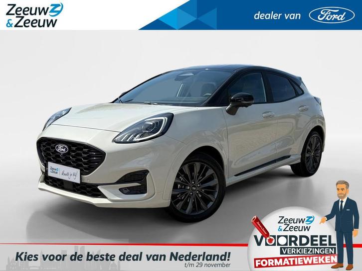 Ford Puma 1.0 EcoBoost Hybrid Sound Edition | Direct Leverba, Auto's, Ford, Bedrijf, Te koop, Puma, 360° camera, ABS, Achteruitrijcamera