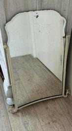 Oude  smeedijzeren spiegel met geslepen glas, Ophalen