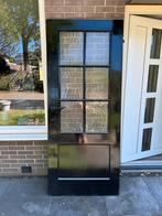 Zwarte opdek deur met glas links, Ophalen