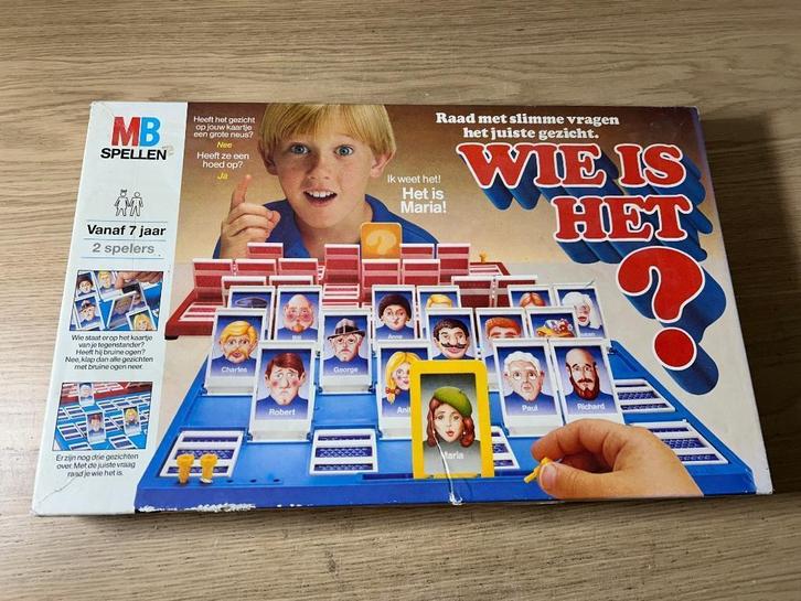Wie is het? MB Oude versie, Hobby en Vrije tijd, Gezelschapsspellen | Bordspellen, Gebruikt, Ophalen of Verzenden