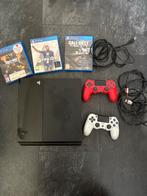 Playstation 4, 2 controllers en 3 spellen, Spelcomputers en Games, Spelcomputers | Sony PlayStation 4, Met 2 controllers, Ophalen of Verzenden