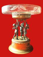 Verzilverd object cherubijnen met schaal 1850-1900., Antiek en Kunst, Ophalen