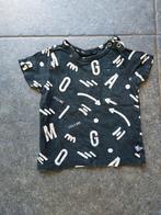 Zwart shirt met witte letters, flinq, mt 68, Ophalen of Verzenden, Jongetje, Shirtje of Longsleeve, Flinq