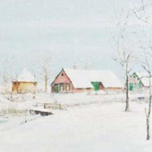 Schilderij. Het Hollandse  sneeuwlandschap., Antiek en Kunst, Kunst | Schilderijen | Klassiek, Ophalen of Verzenden