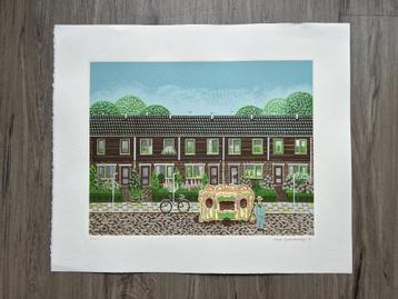 Zeefdruk Aad Groenendijk beschikbaar voor biedingen