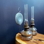 2x Duitse Kerosine Wand Olielamp 1900 Antiek Vintage Brenner, Antiek en Kunst, Antiek | Lampen, Ophalen of Verzenden