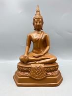 Brons meditatie boeddha beeld Mooie kleur Cadeau Kado, Ophalen of Verzenden, Zo goed als nieuw