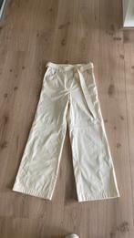 Roomwitte leren (kunst leer) broek maat 36, Kleding | Dames, Broeken en Pantalons, Lang, Zizo, Ophalen of Verzenden, Wit