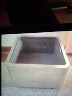 Rvs plantenbak., Tuin en Terras, Bloembakken en Plantenbakken, Ophalen of Verzenden, Zo goed als nieuw, Metaal